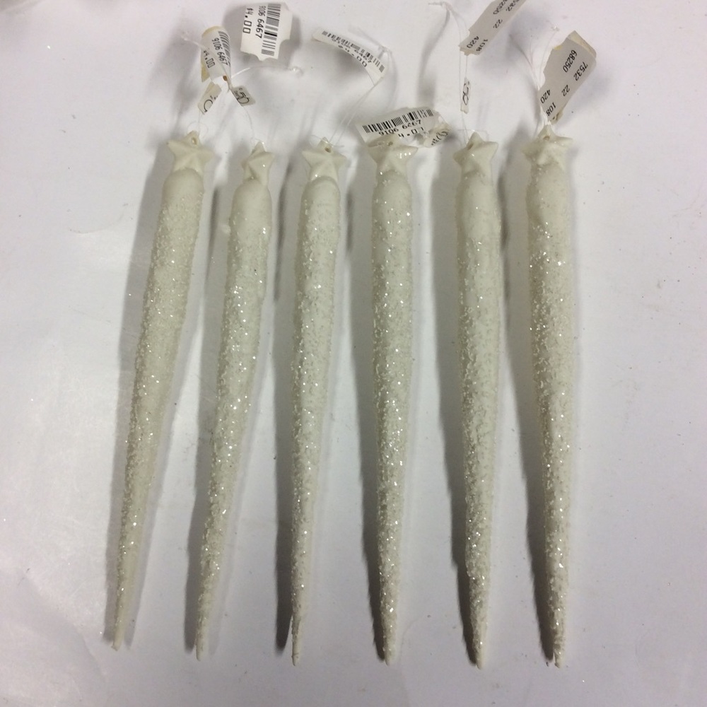 Dept 56 Set of 6 Snowbabies Star Icicle VTG
